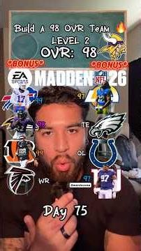 Build a 98 Overall Team in Madden 26 🔥😮‍💨 #nfl #shorts #madden26 #nflshorts