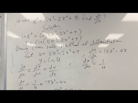 DERIVATIVE OF EXPONENTIAL FUNCTIONN