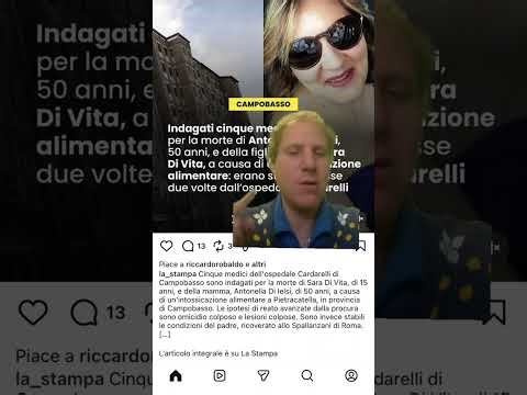 Food poisoning in Campobasso; splash the "monster" across the front page (and then apologize).