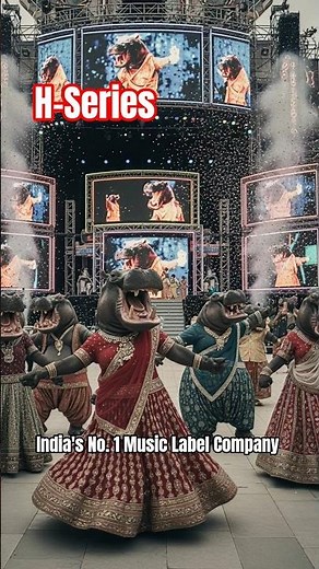 Dancing Hippos in Bollywood Costumes | H-Series Festival Dance Show 🦛💃✨