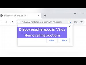Discoversphere.co.in Virus - How to Get Rid of Discoversphere.co.in ads?