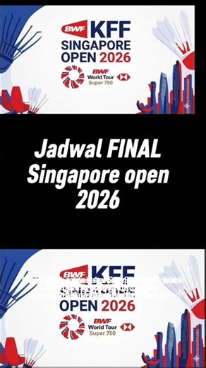 The 2026 Singapore Open Finals are ready to present world-class matches!