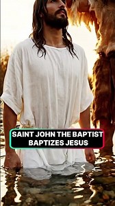 Saint John the Baptist Baptizes Jesus 💧✝️ | Holy Spirit, Divine Mission & Salvation