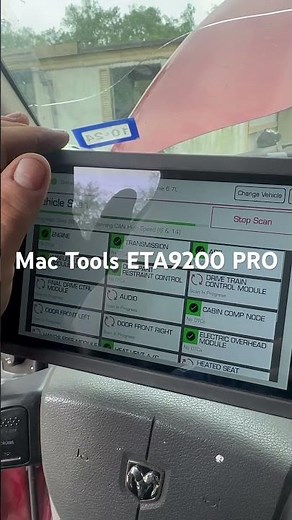 Reading codes with Mac Tools ETA9200 Pro