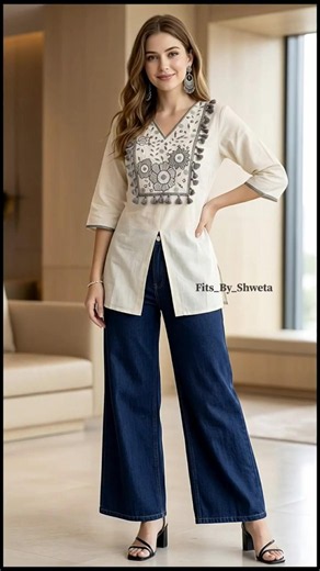 ♦️ A Line Kurti ♦️ 287 Rs ⚡🫶🏻#dailylook#ootdguide#style#fashion#kurtisstyle#dressootd#ytshorts#fyp