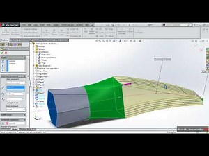 Loft Center line guide how to use: solidworks tutorial lesson 22A
