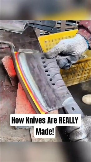How Knives Are Really Made — The Secret of Induction Heating 🔥⚙️#shorts