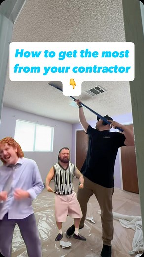 Client: “Would it be too much to scrape the popcorn ceiling too?”...