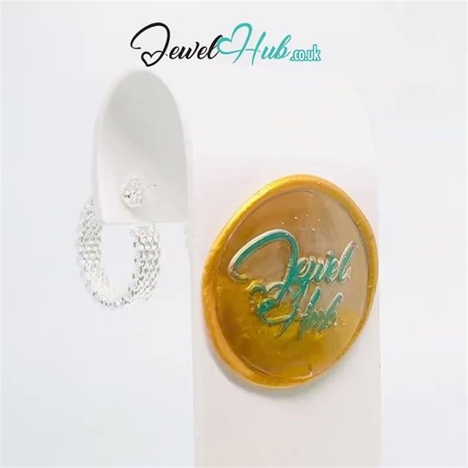 Orbit Textura™ 925 Silver Hoop Earrings #jewelhubcouk #finejewellery