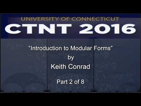 Introduction to Modular Forms - Part 2 of 8