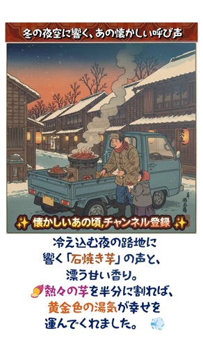 ✨【石焼き芋】冬の夜空に響く、あの懐かしい呼び声