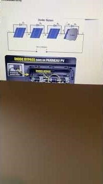 Diodes by-pass.panneaux photovoltaïques.Protections.