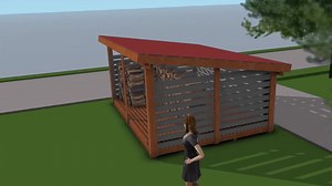 DIY 12x16 Firewood Shed Plans - 9 Cord Wood Storage Shelter Plans - PDF Download - Etsy