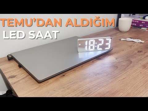 Temu Digital LED Clock Set up