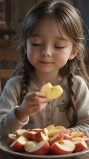 ASMR Girl Eating Apple 🍎 | Relaxing Crunch & Juicy Sounds #eating #fruit #relaxingsounds