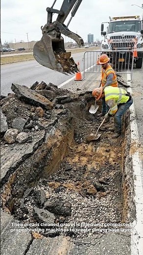 Roadside Crack Maintenance Full Repair Process.