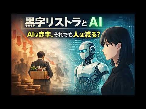 黒字リストラは、AI化の地ならしなのか──AIはまだ赤字。それでも世界が戻らない理由