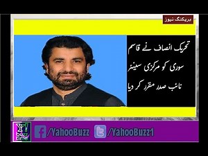 Tehreek-e-Insaf ne Qasim Suri ko markazi senior naib sadar muqarrar kar diya.