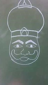 Learn to draw Ravan's face step by step! A fun and simple way for kids to explore art and mythology