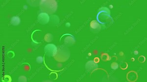Blurred star twinkling footage with colorful neon effect, with beautiful movement, green screen background, suitable for advertising, editing, content, cinematic, film, intro, outro, slide, etc.