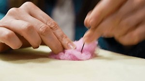 Creating Soft Pink Wool Crafts Needle Stock Footage Video (100% Royalty-free) 3612334937 | Shutterstock