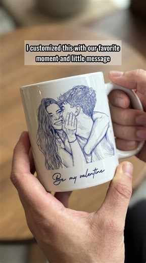 Custom Couple Photo Portrait How Lucky Are We Gift For Him, Her | Personalized Photo Mug