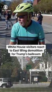 White House visitors react to East Wing demolition for Trump's ballroom #shorts