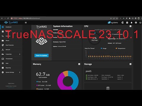 TrueNAS SCALE 23.10.1 VM基本系統安裝及設定