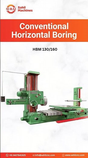Suraj HBM 130 & HBM 160 | Heavy Duty Horizontal Boring Machines | Sahil Machines India