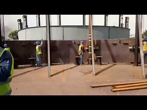 Konstruksi Oil Tank dengan chain block