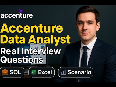 Accenture Data Analyst Interview Questions & Real Answers | SQL, Excel, Scenario Q&A 2025