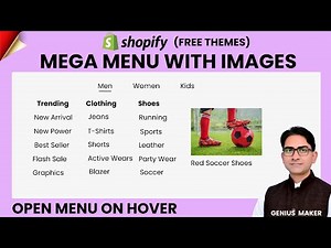 How To Create Mega Menu with Images on Free Shopify Themes & Dawn Theme