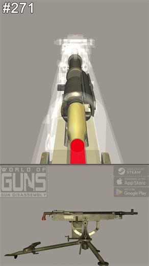 Colt-Browning Machine Gun Shot Breakdown #gunmechanics #slowmotion #firearmeducation #potatodigger