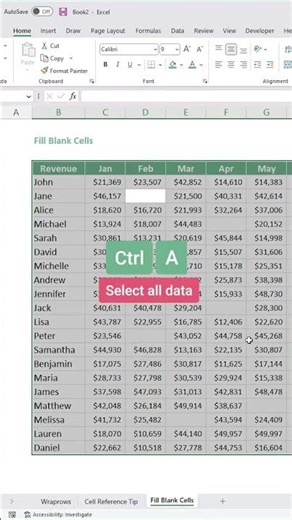 🤯Blank Cells Manually Fill Mat Karo! 😲📊 | Excel Smart Trick 🚀 #kge #shorts #viral #excel #education