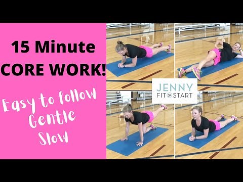 15 minute gentle and slow CORE workout!