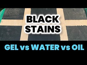 Best Black Stain (Oil vs Water vs Gel)