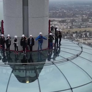 134 reactions · 18 shares | 450ft up. No handrails. Just you, the sky, and the drop. Brave enough to step out?  | Brighton i360 | Facebook