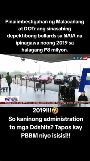 Investigasyon sa Depektibong Bollards sa NAIA