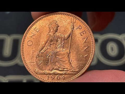 1964 United Kingdom One Penny Coin • Values, Information, Mintage, History, and More