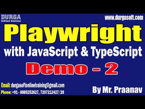 Playwright with JavaScript & TypeScript tutorials || by Mr. Praanav On 28-04-2026 @6:30PM (IST)
