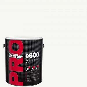 Reviews for BEHR PRO 1 gal. e600 White Flat Exterior Paint | Pg 1 - The Home Depot