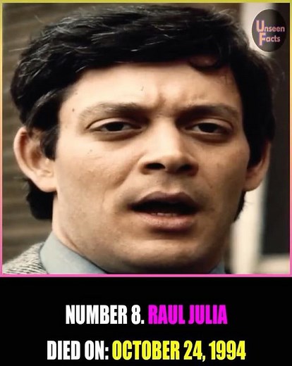 Remembering Raúl Juliá, star of The Addams Family, who died at 54 from stroke complications.