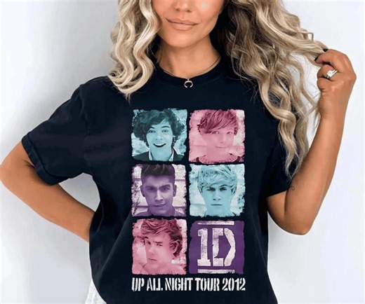 One Direction up All Night Tour Tee | 2012 Concert Top | Directioner Gift | Y2K Music Inspired - Etsy