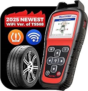 Autel MaxiTPMS TS508WF TPMS Relearn Tool: 2025 TPMS Programming Tool Updated of TS508, TS501 Pro, TS408S w/WiFi Activate/Reset Sensors, Program MX-Sensors (315/433MHz), TPMS Diagnosis, Read/Clear Code