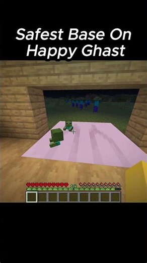 Building The SAFEST Base Against Happy Ghast 🔥 #minecraft