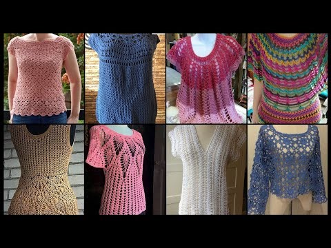 Most Beautiful & Stylish Crochet Tunic Top//Blouses shirt Designs Ideas #2026