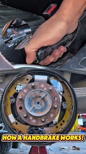 How a Handbrake Actually Works! #Shorts #CarMechanic #HowCarsWork #BrakeSystem #Automotive