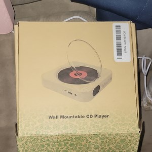 Wall Mountable CD Player, BT, FM, USB PINK