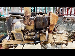 Restoration old shibaura tractor gearbox | Restore and repair shibaura plow transmission sd2200