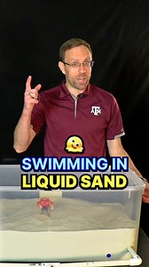Swimming in liquid sand! 🏊🏜️ #reelsvideo #reels #reelsfb #fyp #fypシ #tamu #teachers #teaching #fun #funny #physics #science #foryou #education #learn #interesting #liquidsand #DrDawson #beach #sand #friction #cool #eggman #sonicthehedgehog | Texas A&M Physics and Astronomy